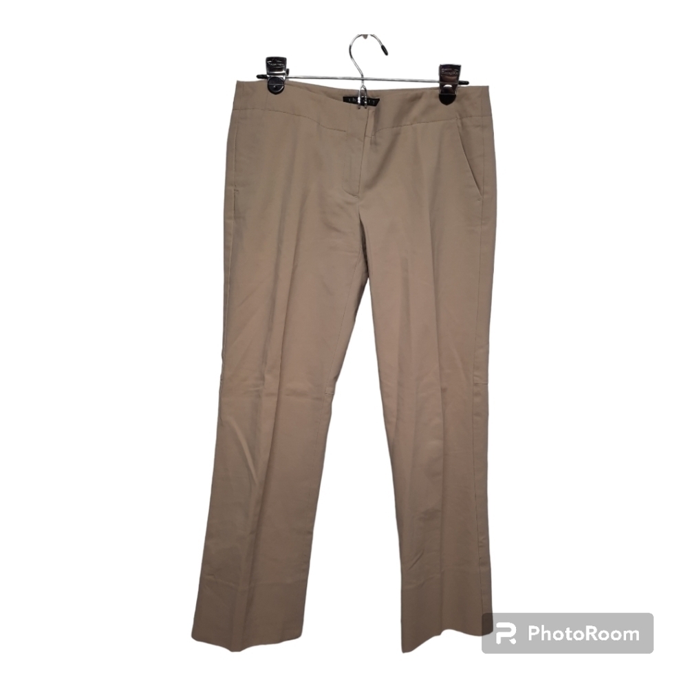 THEORY Pleated Khaki Formal Career Wear Pants (Women's Size 6)